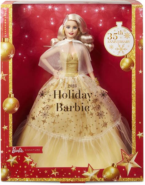 holiday barbie doll collection|barbie 2023 collectible holiday doll.